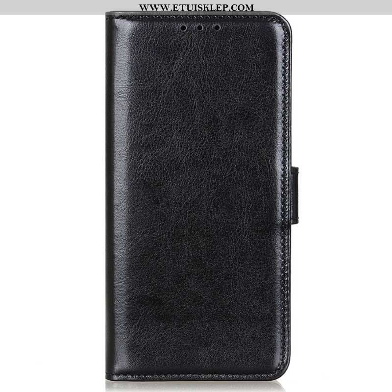 Etui Folio do iPhone 14 Pro Sztuczna Skóra Lakierowana